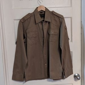 Ca Va Khaki Military Shacket L